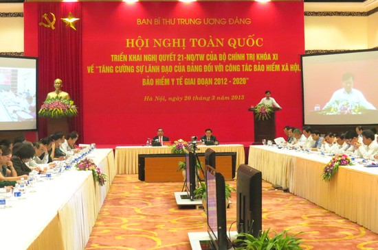 Ban Bí thư Trung ương Đảng tổ chức Hội nghị toàn quốc triển khai Nghị quyết 21-NQ TW
